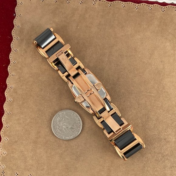 Stunning Daniel Steiger "Eden" Watch 18 Karat Rose Gold Plated, Diamond Accents - Picture 7 of 8